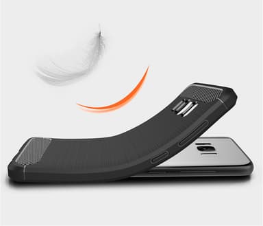 SKALO Samsung S8 Armor Carbon Stöttåligt TPU-skal - Blå