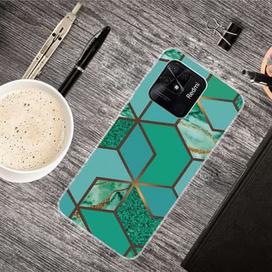 SKALO Xiaomi Redmi 10C Marmor TPU-skal - Motiv 9