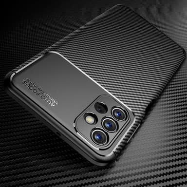 SKALO Samsung A13 4G Carbon Fiber TPU-skal - Blå