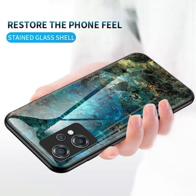 SKALO OnePlus Nord CE 2 Lite 5G Marmor Härdat Glas TPU-skal - Motiv 2