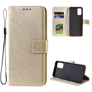 SKALO Samsung A13 4G Mandala Plånboksfodral - Guld