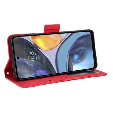 SKALO Motorola Moto G22 6-FACK Plånboksfodral - Röd