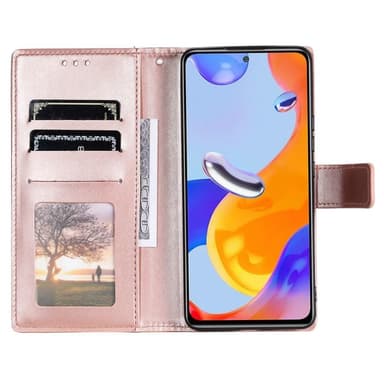 SKALO Xiaomi Redmi Note 11 Pro Mandala Plånboksfodral - Roséguld