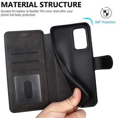 SKALO Samsung A53 5G Premium Cut Plånboksfodral - Svart