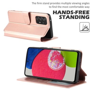 SKALO Samsung A53 5G Premium Cut Plånboksfodral - Roséguld