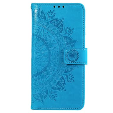 SKALO Motorola Moto G22 Mandala Plånboksfodral - Blå