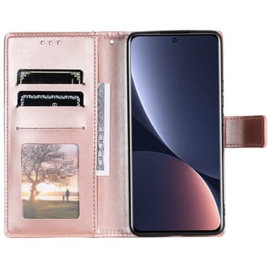 SKALO Xiaomi 12 Mandala Plånboksfodral - Roséguld