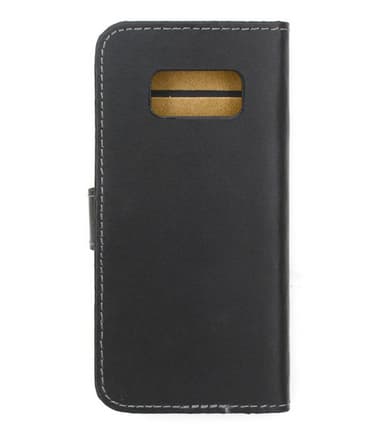 SKALO Samsung S8 Plånboksfodral Äkta Skinn - Vit