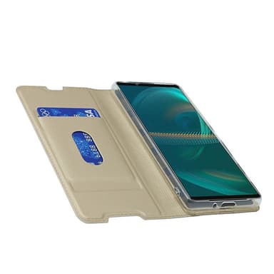 SKALO Sony Xperia 5 III Plånboksfodral Ultratunn design - Guld