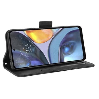 SKALO Motorola Moto G22 6-FACK Plånboksfodral - Svart