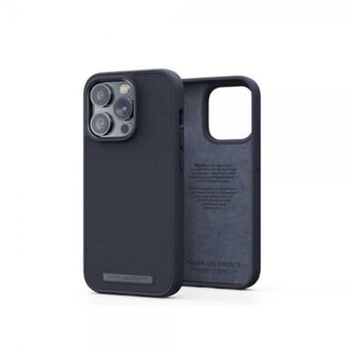 Njord by Elements iPhone 14 Pro Skal Genuine Leather Case Svart