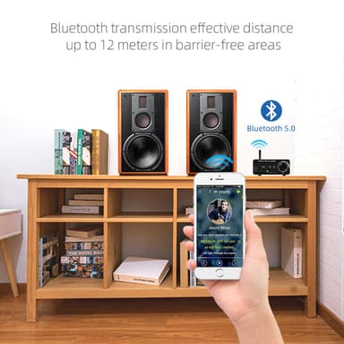 NÖRDIC Bluetooth 5.0 stereo audio amplifier 192Khz DAC digital to analog omvandlare 2x30W förstärkare