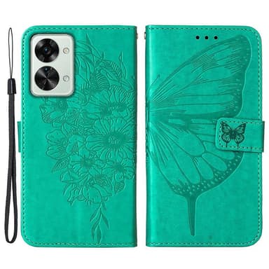 SKALO OnePlus Nord 2T 5G Mandala Plånboksfodral - Turkos