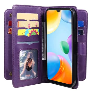 SKALO Xiaomi Redmi 10C 10-FACK Plånboksfodral - Lila