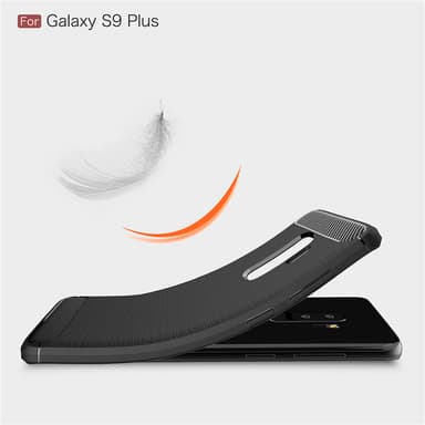 SKALO Samsung S9 Plus Armor Carbon Stöttåligt TPU-skal - Grå