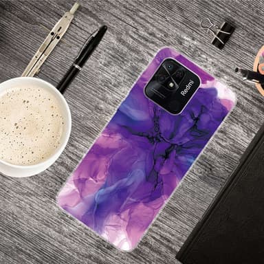 SKALO Xiaomi Redmi 10C Marmor TPU-skal - Motiv 6