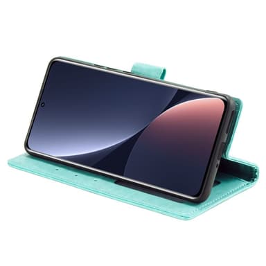 SKALO Xiaomi 12 Pro Mandala Plånboksfodral - Turkos