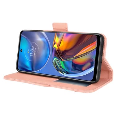 SKALO Motorola Moto E32/E32s 6-FACK Plånboksfodral - Rosa