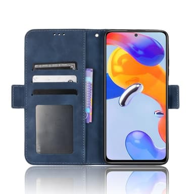 SKALO Xiaomi Redmi Note 11 Pro 6-FACK Plånboksfodral - Blå