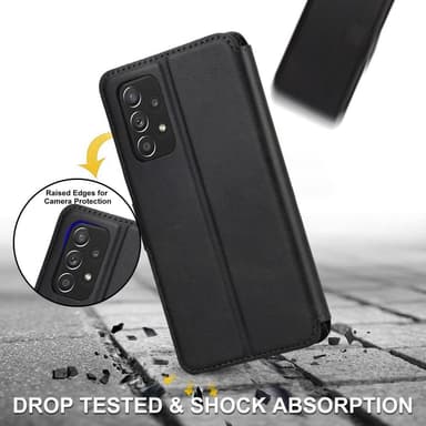 SKALO Samsung A53 5G Premium Cut Plånboksfodral - Svart