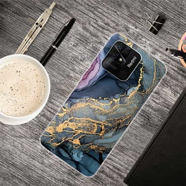 SKALO Xiaomi Redmi 10C Marmor TPU-skal - Motiv 5