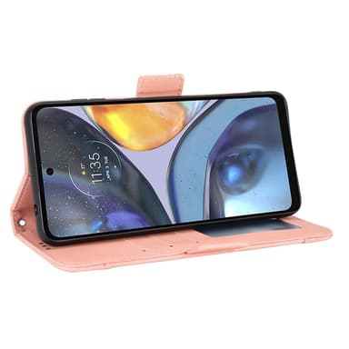 SKALO Motorola Moto G22 6-FACK Plånboksfodral - Rosa