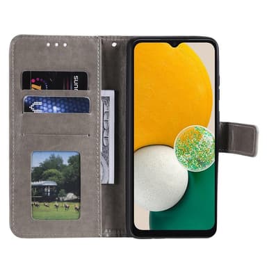 SKALO Samsung A13 4G Mandala Plånboksfodral - Grå