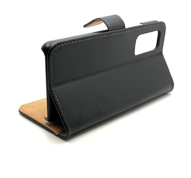 SKALO Xiaomi Mi 10T/10T Pro Plånboksfodral Äkta Skinn - Svart