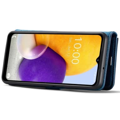 DG MING Samsung A13 4G 2-i-1 Magnet Plånboksfodral - Blå