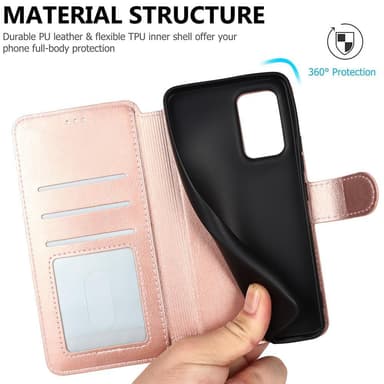 SKALO Samsung A53 5G Premium Cut Plånboksfodral - Roséguld