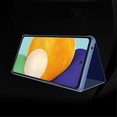 SKALO Samsung A53 5G Clear View Spegel fodral - Mörklila