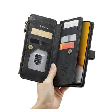 CaseMe Samsung A13 4G CaseMe Big Wallet Plånboksfodral - Svart