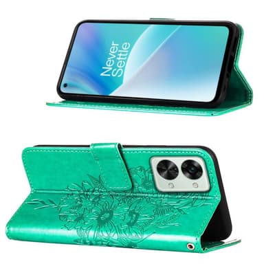 SKALO OnePlus Nord 2T 5G Mandala Plånboksfodral - Turkos