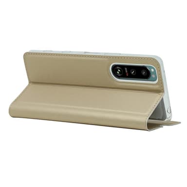 SKALO Sony Xperia 5 III Plånboksfodral Ultratunn design - Guld