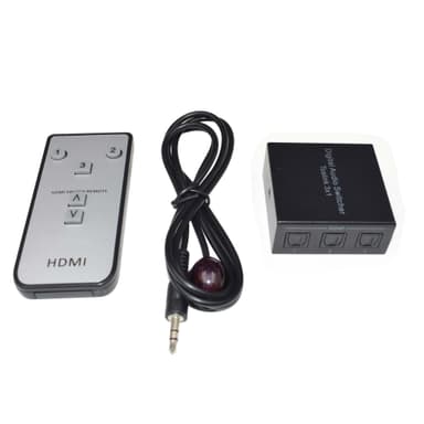 NÖRDIC 3 till 1 Optical switch SPDIF med IR kontroll