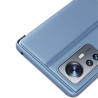 SKALO Xiaomi 12 Clear View Spegel fodral - Mörklila
