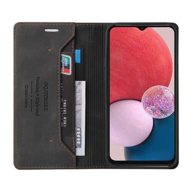 SKALO Samsung A13 4G GQ.UTROBE Plånboksfodral i PU-Läder - Svart