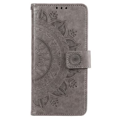 SKALO Xiaomi Redmi 10C Mandala Plånboksfodral - Grå