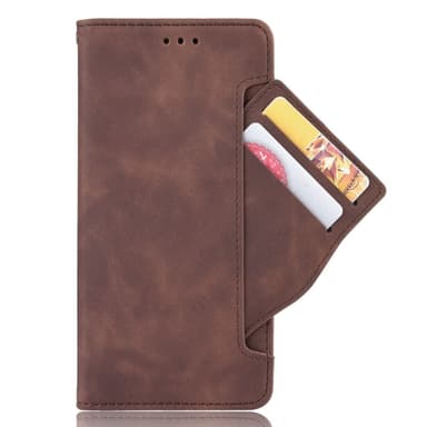 SKALO Motorola Moto G52 6-FACK Plånboksfodral - Brun