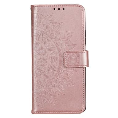 SKALO Motorola Moto G52 Mandala Plånboksfodral - Roséguld