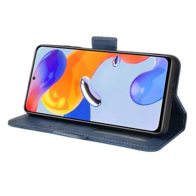 SKALO Xiaomi Redmi Note 11 Pro 6-FACK Plånboksfodral - Blå