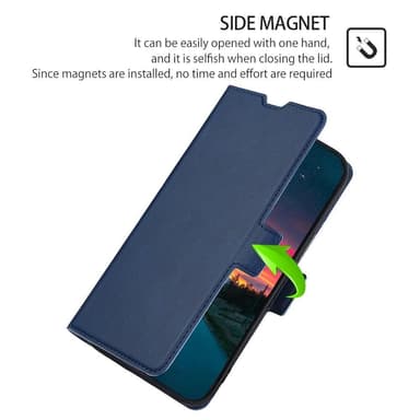 SKALO Nothing Phone (1) Ultratunn Premium Plånboksfodral - Blå