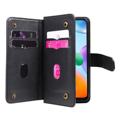SKALO Xiaomi Redmi 10C 10-FACK Plånboksfodral - Svart
