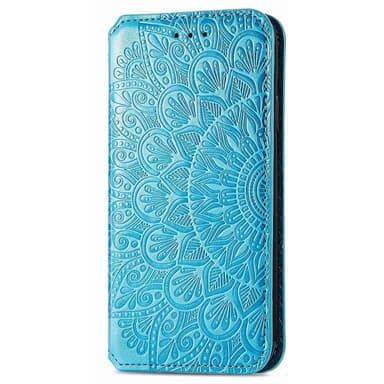 SKALO Samsung A13 4G Mandala Slim Plånboksfodral - Blå
