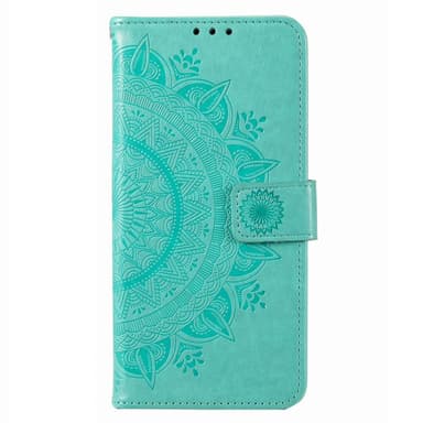 SKALO Motorola Moto E32/E32s Mandala Plånboksfodral - Turkos