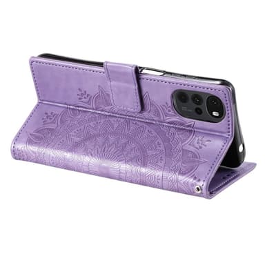 SKALO Motorola Moto G22 Mandala Plånboksfodral - Lila