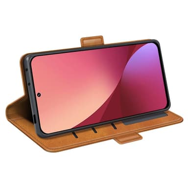 SKALO Xiaomi 12 Premium Plånboksfodral - Ljusbrun