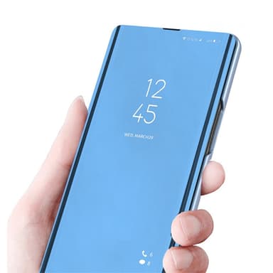 SKALO Xiaomi 12 Pro Clear View Spegel fodral - Guld