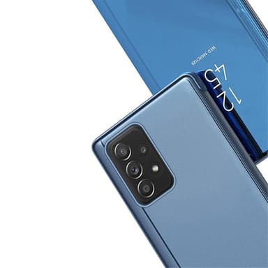 SKALO Samsung A53 5G Clear View Spegel fodral - Mörklila