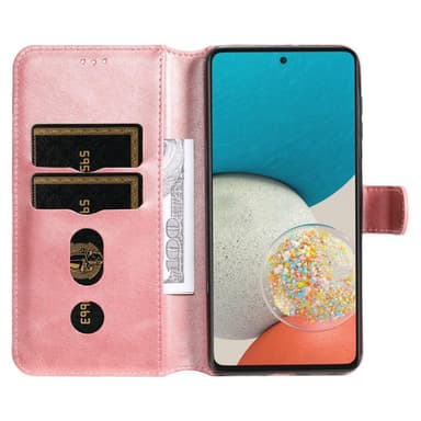 SKALO Samsung A53 5G Klassiskt Plånboksfodral - Rosa